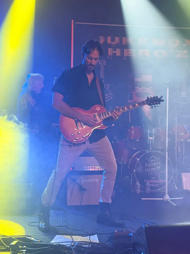 Francesco Tata, Lead Guitar, on stage
