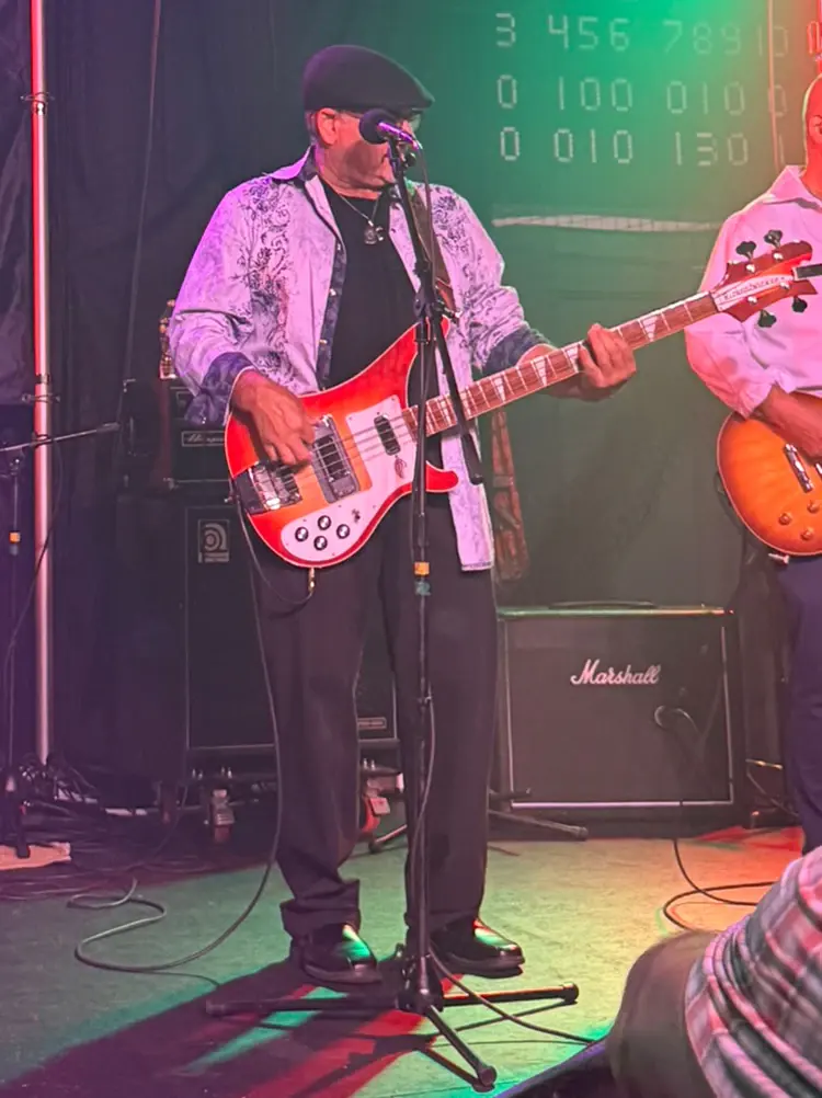 Chris Petriccione, Bass, Vocals, on stage
